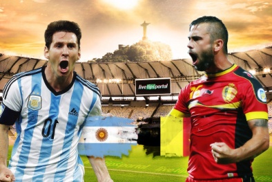 Kết quả tỉ số trận đấu Argentina – Bỉ tứ kết World Cup 2014: 1-0